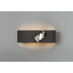 NL73699 Alba Wall Lamp LED Sand Anthracite/Polished Chrome