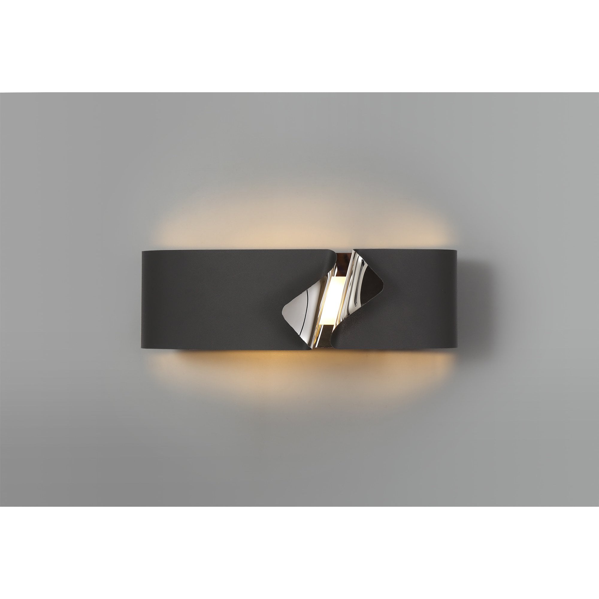 NL73699 Alba Wall Lamp LED Sand Anthracite/Polished Chrome