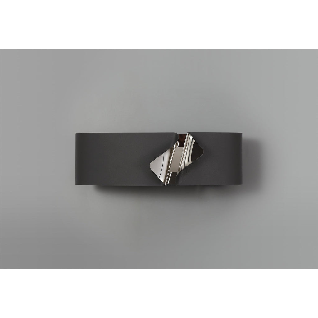 NL73699 Alba Wall Lamp LED Sand Anthracite/Polished Chrome