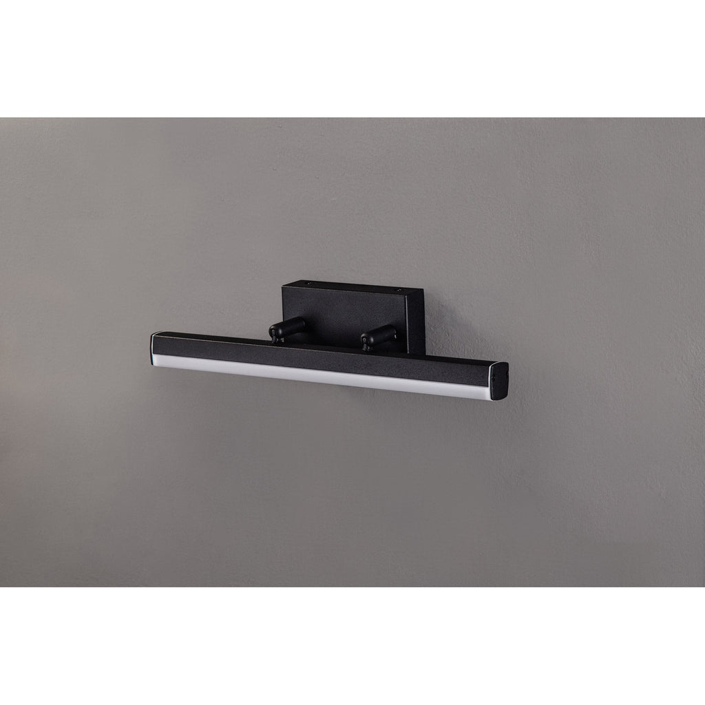 NL82119 Alfie Bathroom LED Wall Lamp Small Adjustable Sand Black