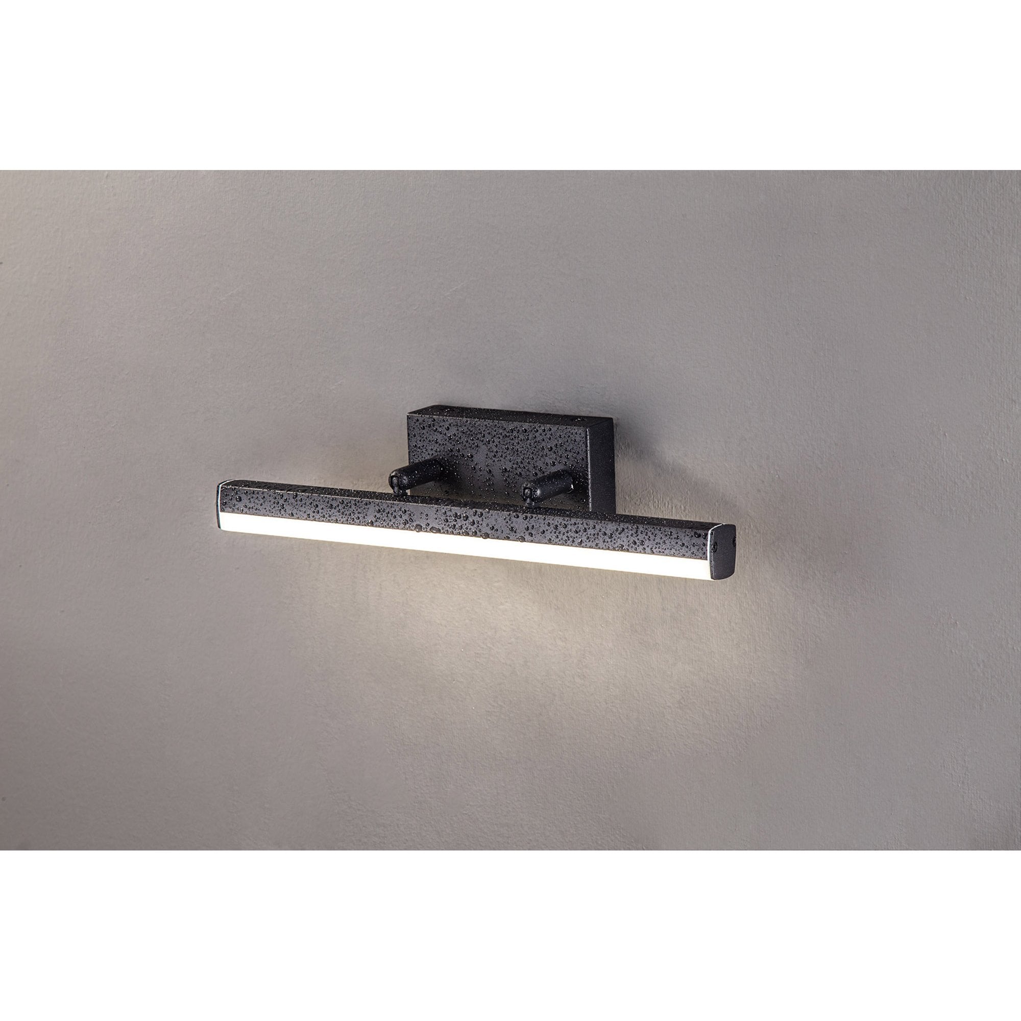 NL82119 Alfie Bathroom LED Wall Lamp Small Adjustable Sand Black