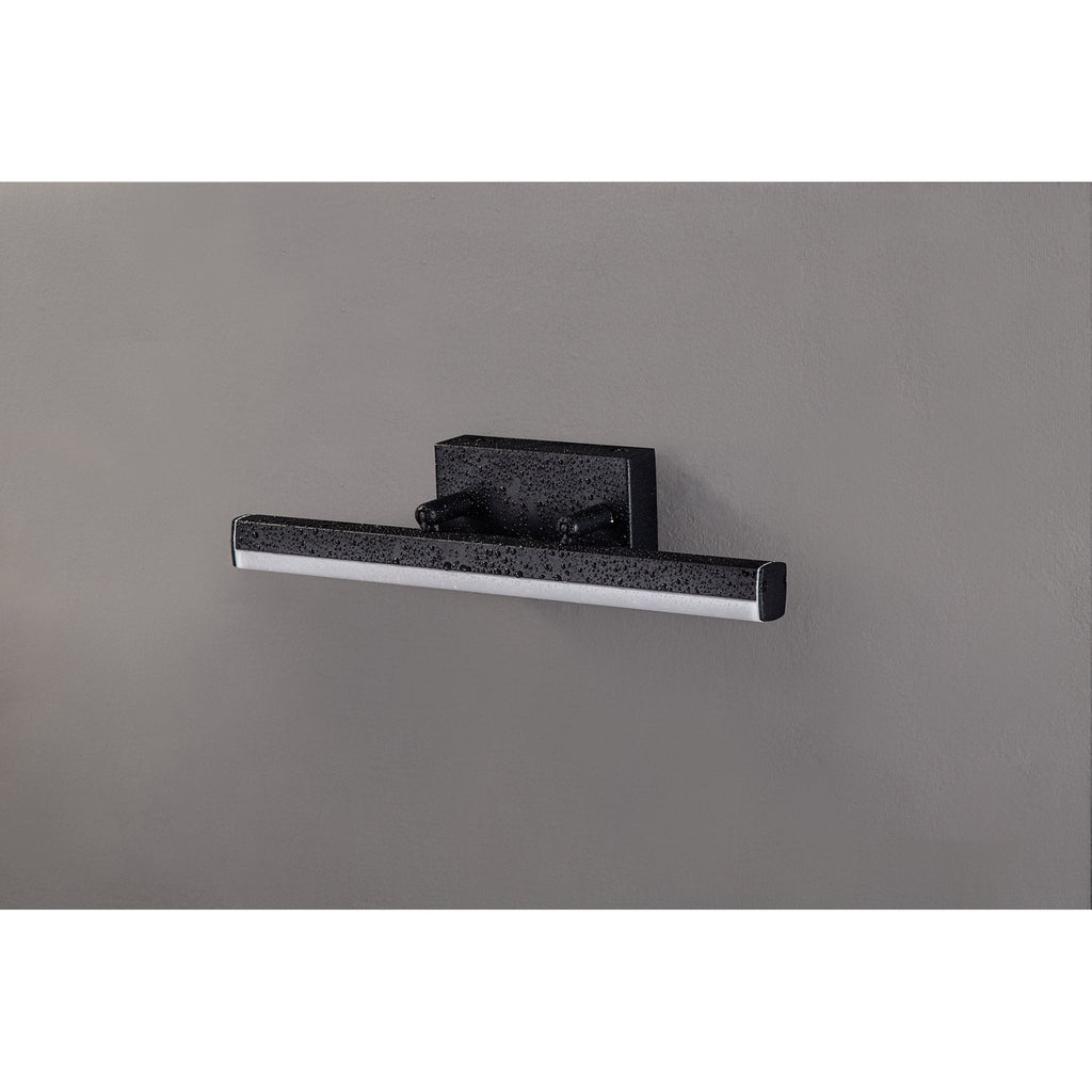 NL82119 Alfie Bathroom LED Wall Lamp Small Adjustable Sand Black