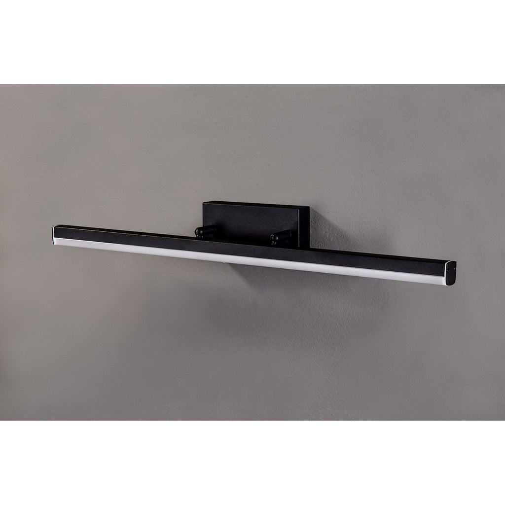 NL82139 Alfie Bathroom LED Wall Lamp Large Adjustable Sand Black