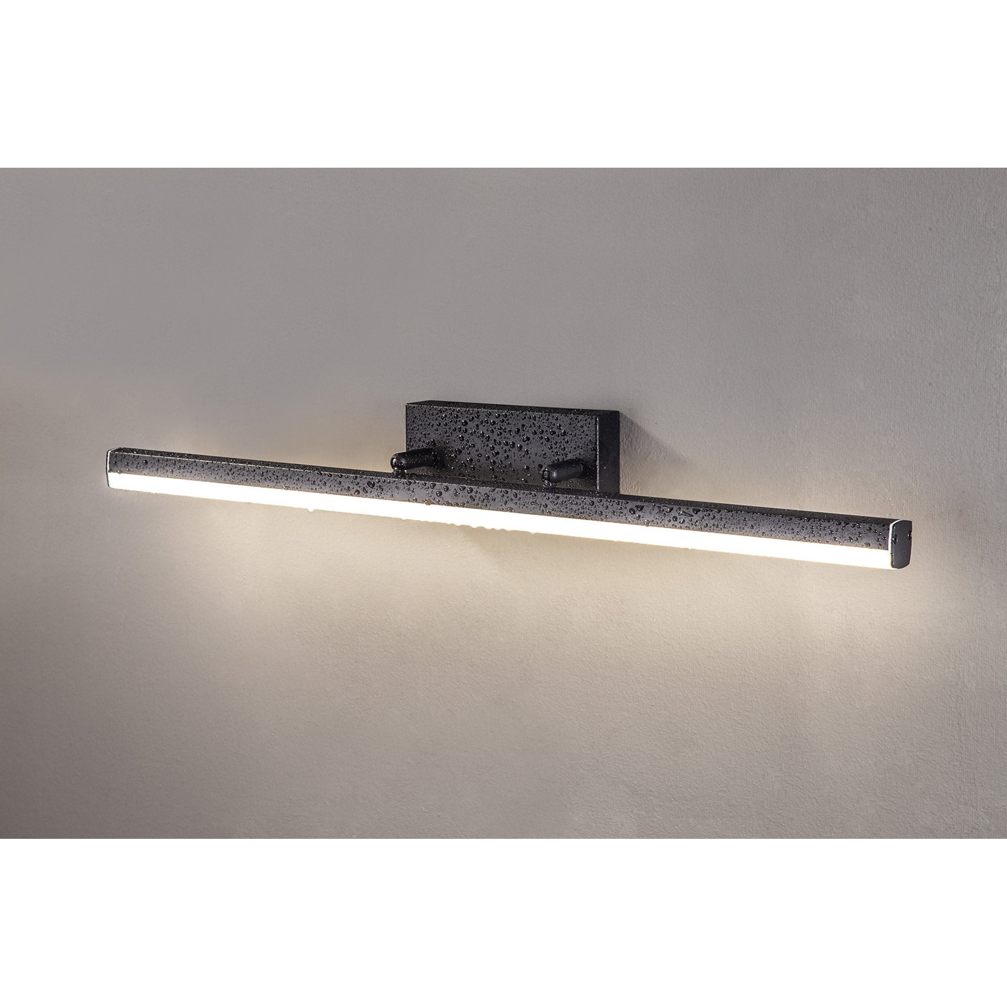NL82139 Alfie Bathroom LED Wall Lamp Large Adjustable Sand Black