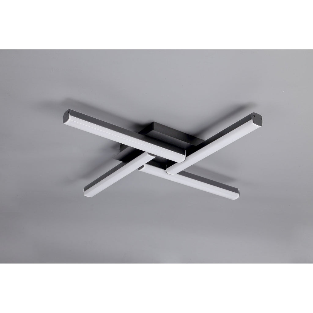 NL82149 Alfie LED 4 Light Ceiling Sand Black