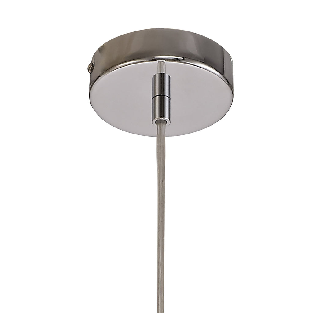 NL74079 Amo Single Pendant Satin Nickel/Polished Chrome