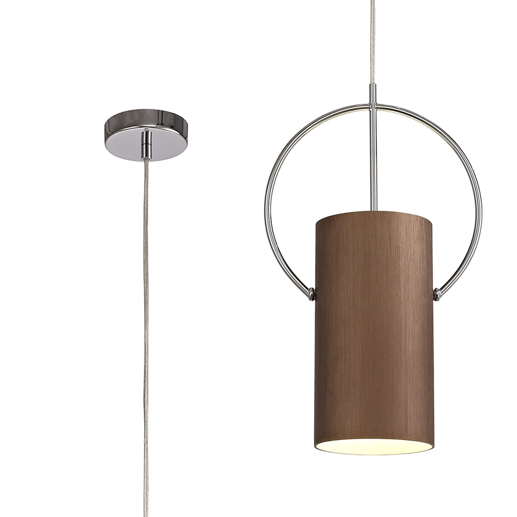 NL74089 Amo Single Pendant Coffee/Polished Chrome