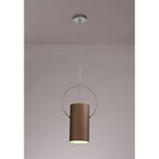 NL74089 Amo Single Pendant Coffee/Polished Chrome