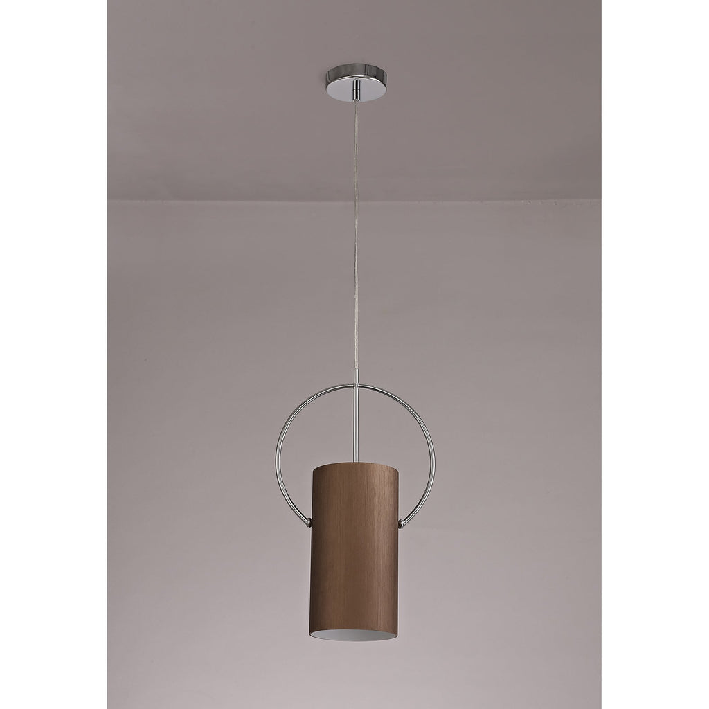 NL74089 Amo Single Pendant Coffee/Polished Chrome