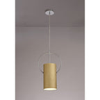 NL74099 Amo Single Pendant Gold/Polished Chrome