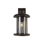 NL74319 Argon Outdoor Extra Large Wall Lamp Antique Bronze/Clear Glass