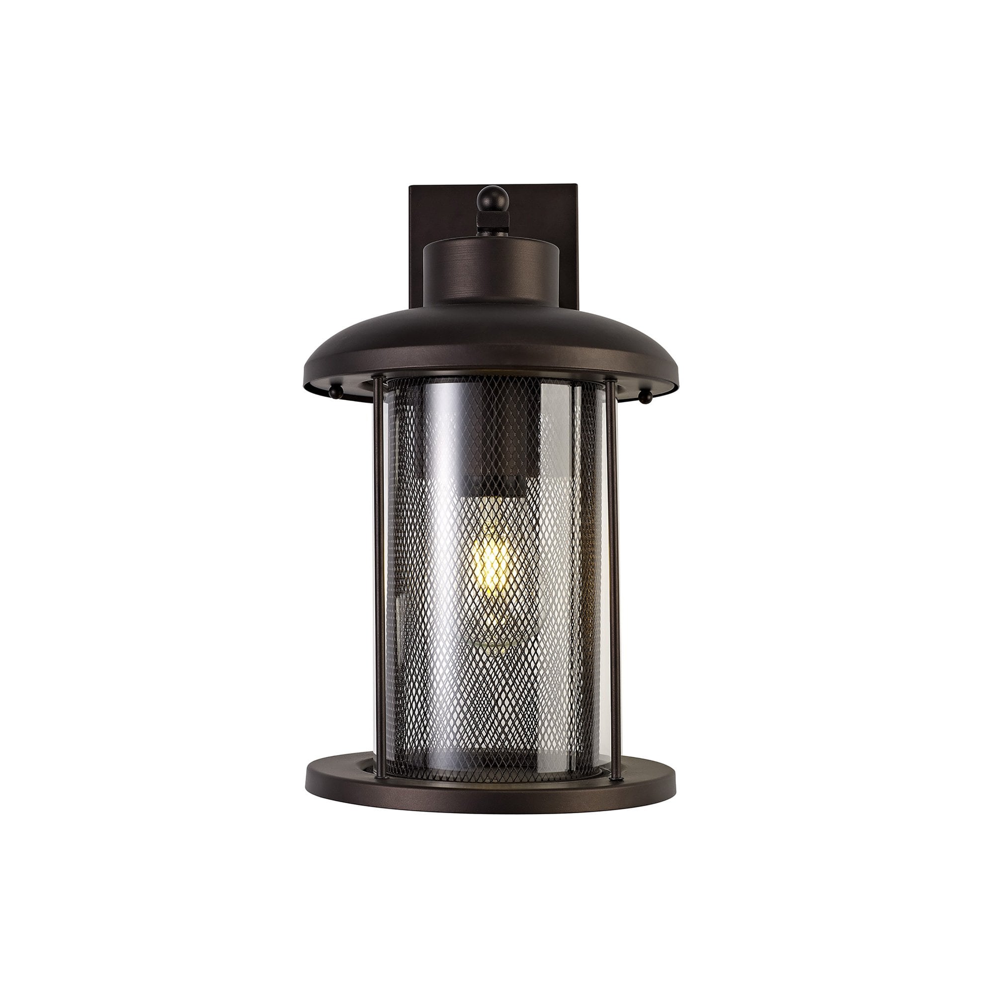 NL74319 Argon Outdoor Extra Large Wall Lamp Antique Bronze/Clear Glass