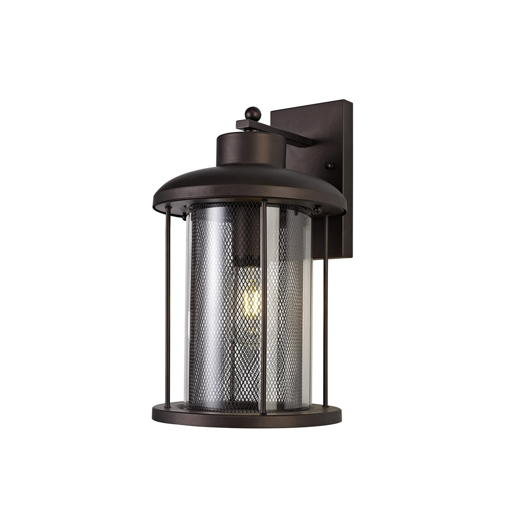 NL74319 Argon Outdoor Extra Large Wall Lamp Antique Bronze/Clear Glass