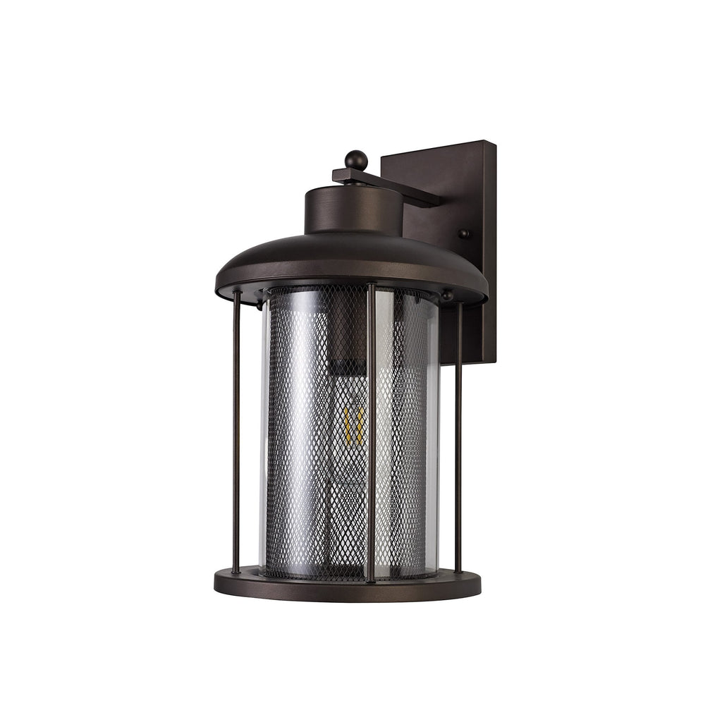 NL74319 Argon Outdoor Extra Large Wall Lamp Antique Bronze/Clear Glass