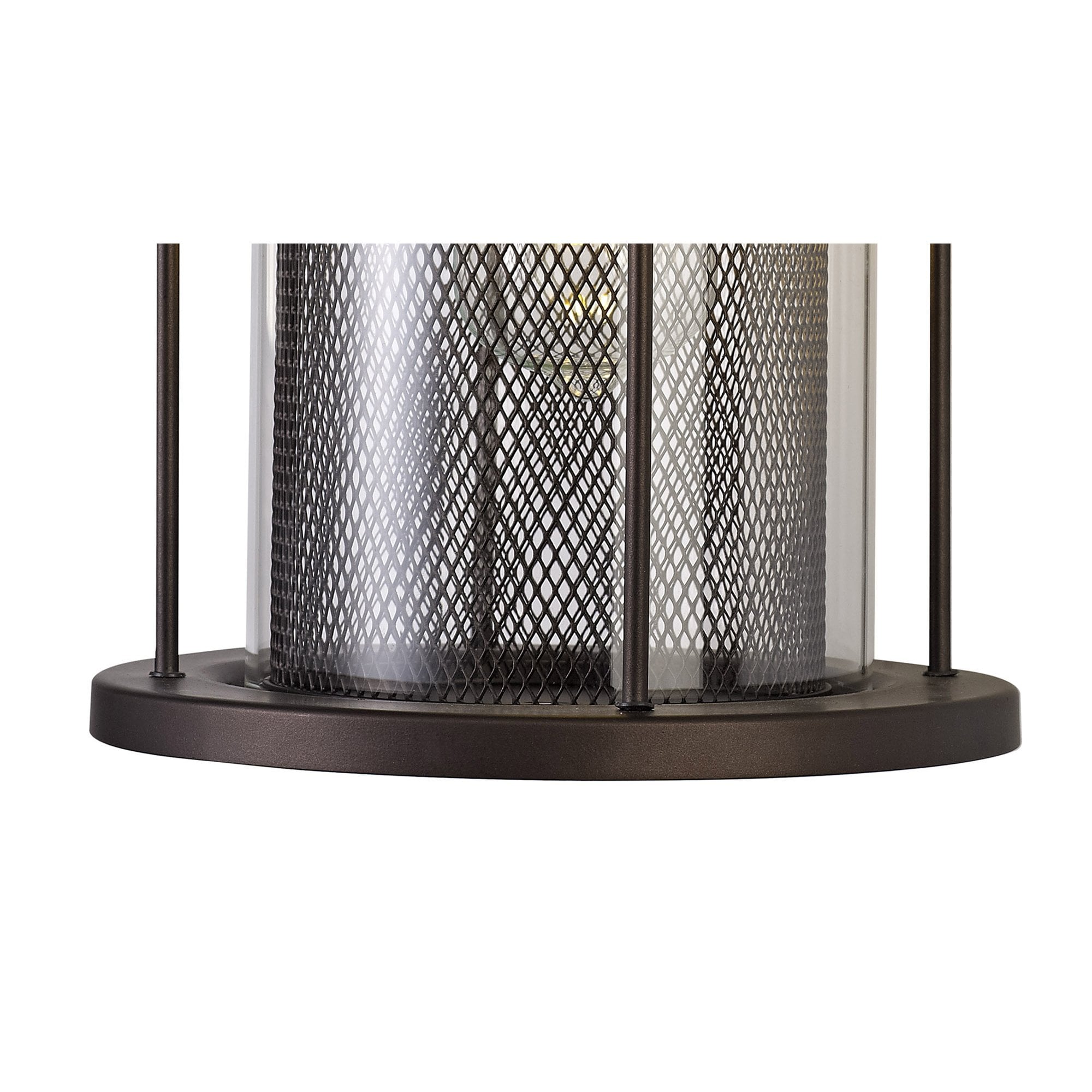NL74319 Argon Outdoor Extra Large Wall Lamp Antique Bronze/Clear Glass