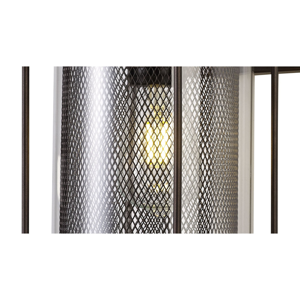 NL74319 Argon Outdoor Extra Large Wall Lamp Antique Bronze/Clear Glass