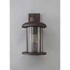 NL74319 Argon Outdoor Extra Large Wall Lamp Antique Bronze/Clear Glass