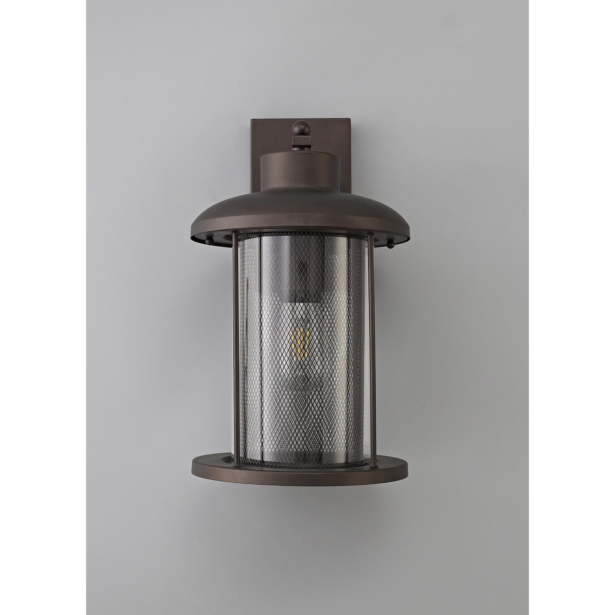 NL74319 Argon Outdoor Extra Large Wall Lamp Antique Bronze/Clear Glass