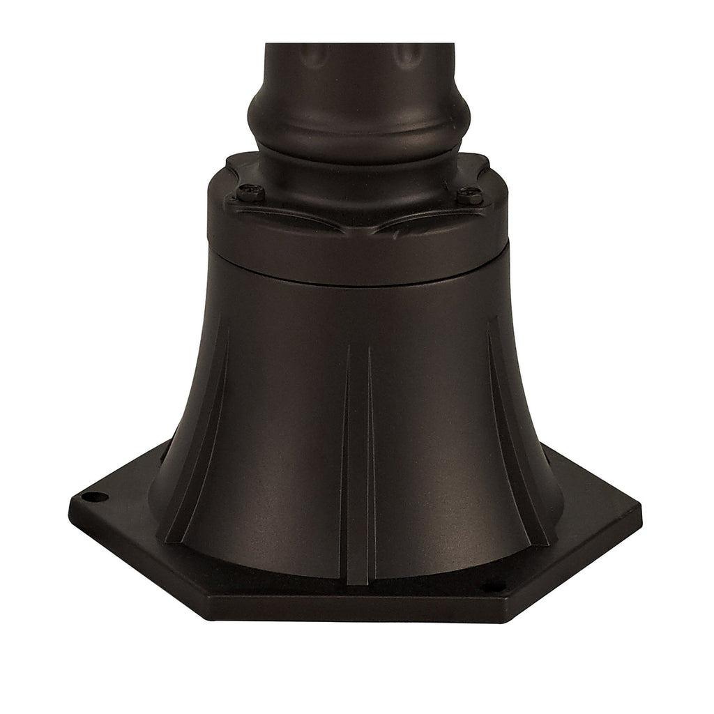 NL74329 Argon Outdoor Single Headed Post Lamp Antique Bronze/Clear Glass