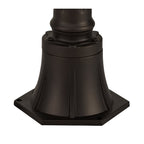 NL74329 Argon Outdoor Single Headed Post Lamp Antique Bronze/Clear Glass
