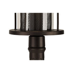 NL74329 Argon Outdoor Single Headed Post Lamp Antique Bronze/Clear Glass