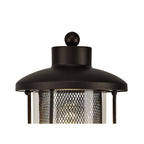NL74329 Argon Outdoor Single Headed Post Lamp Antique Bronze/Clear Glass