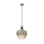 NL74429 Asteroid Pendant Black Smoke & Clear/Polished Chrome