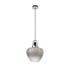 NL74429 Asteroid Pendant Black Smoke & Clear/Polished Chrome