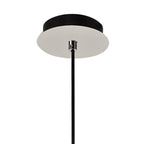 NL74429 Asteroid Pendant Black Smoke & Clear/Polished Chrome