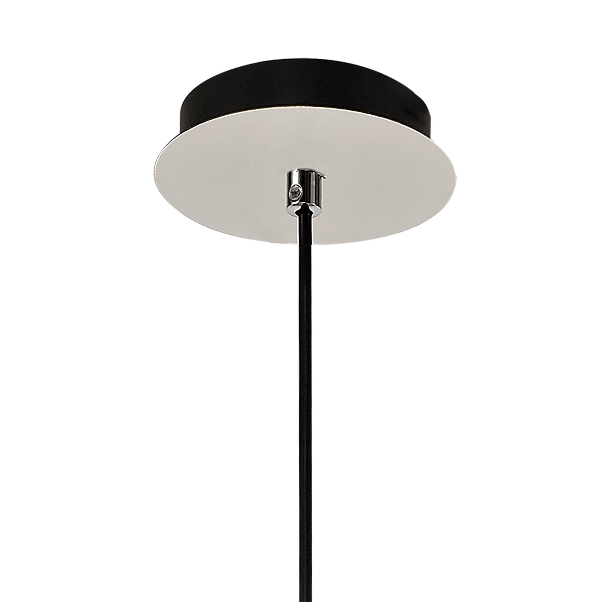 NL74429 Asteroid Pendant Black Smoke & Clear/Polished Chrome