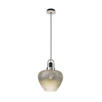 NL74429 Asteroid Pendant Black Smoke & Clear/Polished Chrome
