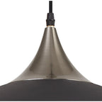 NL81989 Ava 50cm Large Pendant Graphite/Satin Nickel