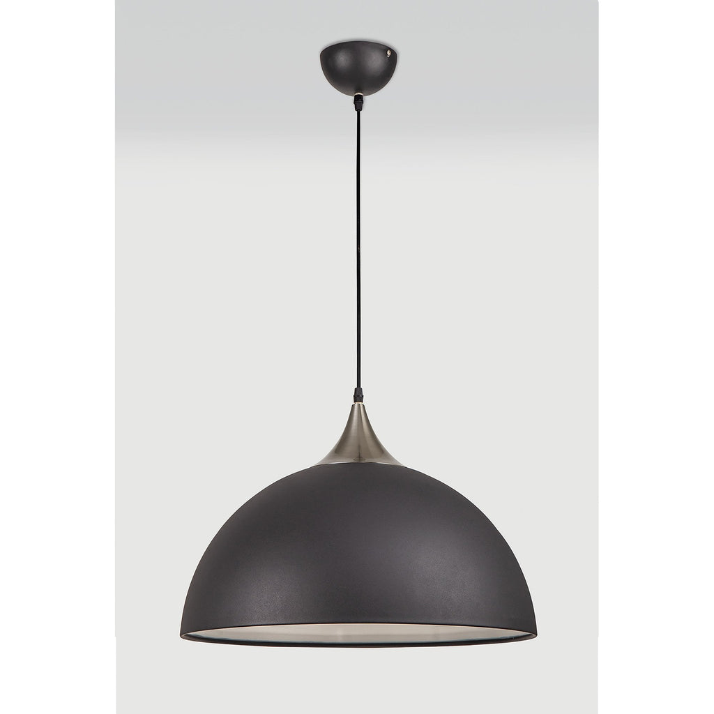 NL81989 Ava 50cm Large Pendant Graphite/Satin Nickel