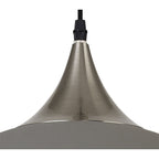 NL81999 Ava 50cm Large Pendant Sand Grey/Satin Nickel