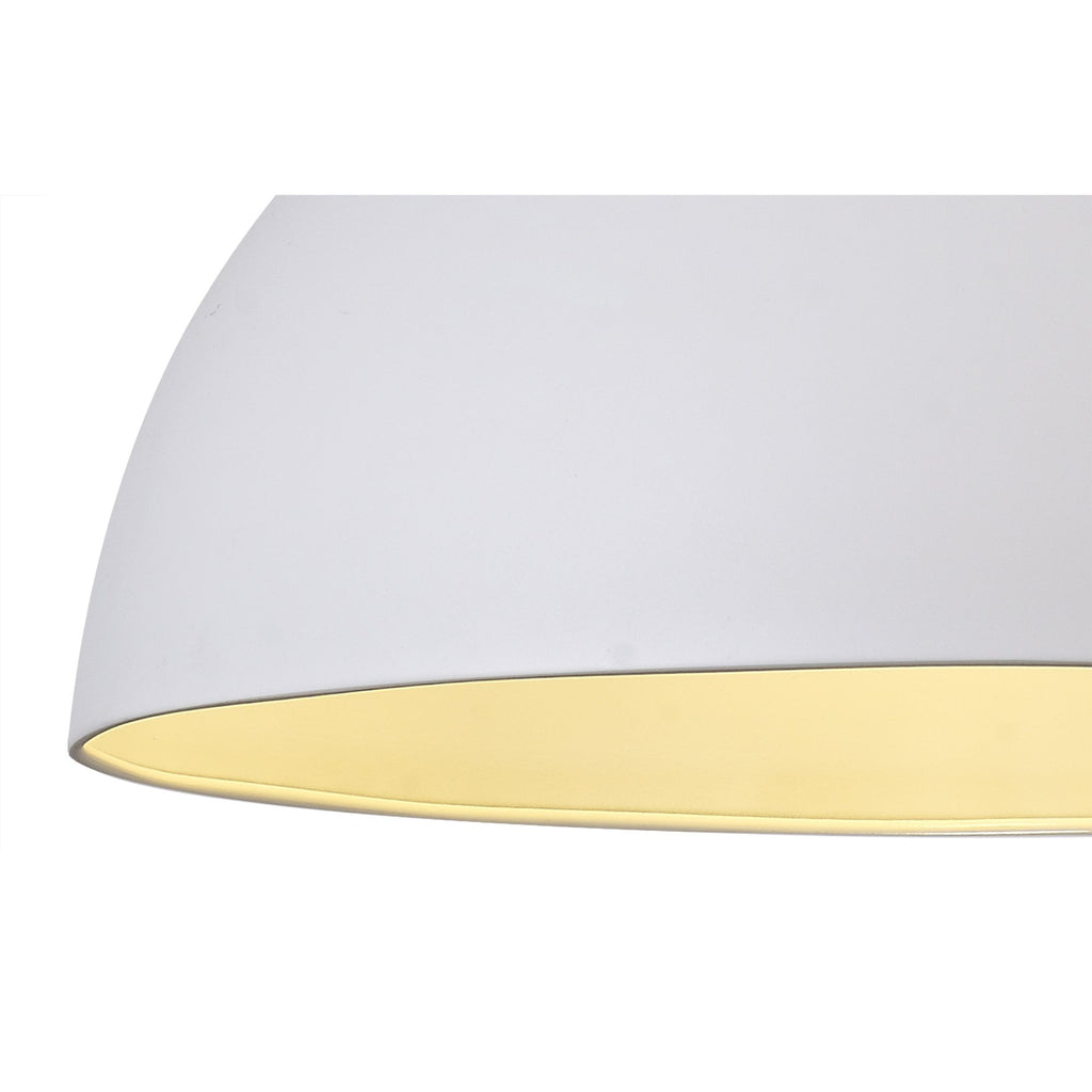 NL82009 Ava 50cm Large Pendant Sand White/Satin Nickel