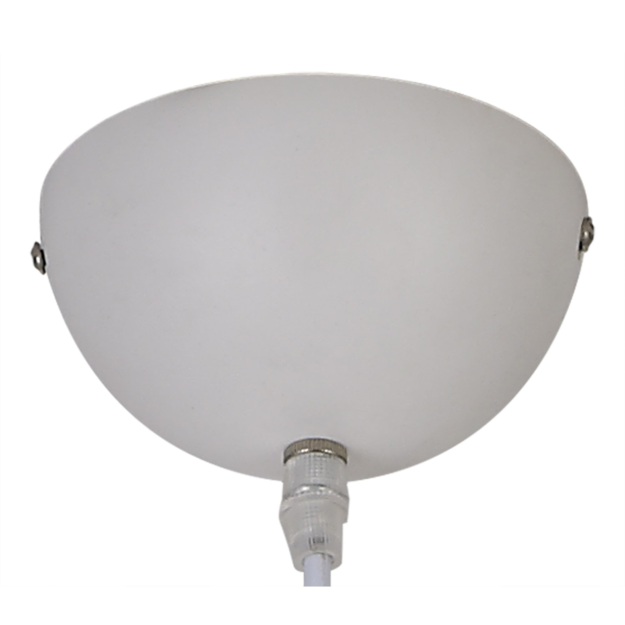 NL82009 Ava 50cm Large Pendant Sand White/Satin Nickel