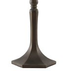 NLK00139 Azure 1 Light Octagonal Table Lamp With 30cm Tiffany Shade White/Grey/Black/Clear Crystal/Aged Antique Brass