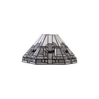 NLK00199 Azure 2 Light Up Lighter Pendant With 30cm Tiffany Shade White/Grey/Black/Clear Crystal/Aged Antique Brass