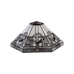 NLK00219 Azure 2 Light Tree Like Table Lamp With 40cm Tiffany Shade White/Grey/Black/Clear Crystal/Aged Antique Brass