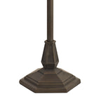 NLK00299 Azure 2 Light Octagonal Floor Lamp With 40cm Tiffany Shade White/Grey/Black/Clear Crystal/Aged Antique Brass
