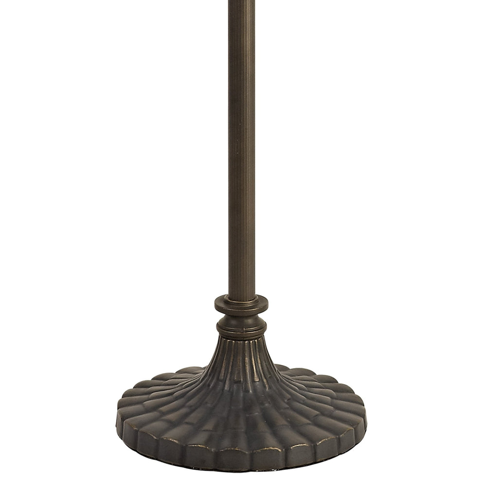 NLK00319 Azure 2 Light Stepped Design Floor Lamp With 40cm Tiffany Shade White/Grey/Black/Clear Crystal/Aged Antique Brass