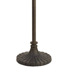 NLK00319 Azure 2 Light Stepped Design Floor Lamp With 40cm Tiffany Shade White/Grey/Black/Clear Crystal/Aged Antique Brass