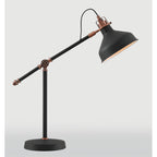 NL77169 Barnie Adjustable Table Lamp 1 Light Sand Black/Copper/White
