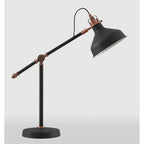 NL77169 Barnie Adjustable Table Lamp 1 Light Sand Black/Copper/White