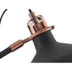 NL77179 Barnie Adjustable Floor Lamp 1 Light Sand Black/Copper/White