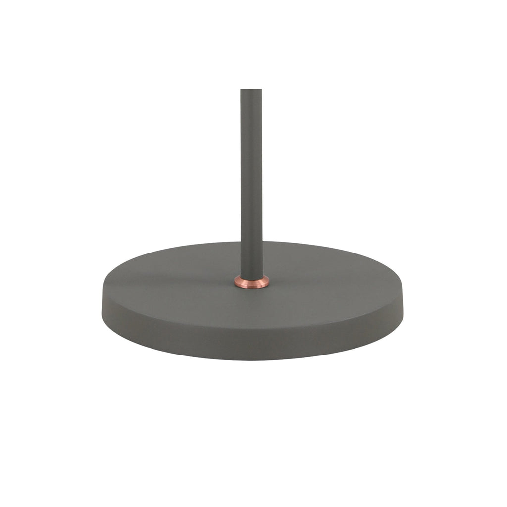 NL77209 Barnie Floor Lamp 2 Light Sand Grey/Copper/White