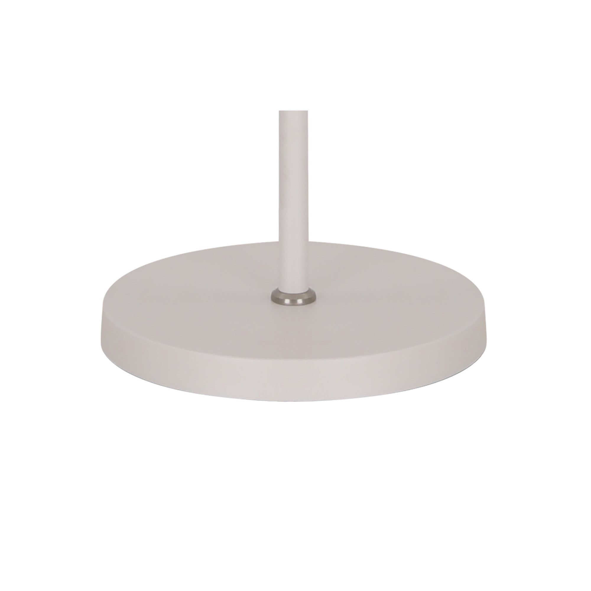 NL77219 Barnie Floor Lamp 2 Light Sand White/Satin Nickel/White