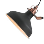 NL77229 Barnie Floor Lamp 2 Light Sand Back/Copper/White
