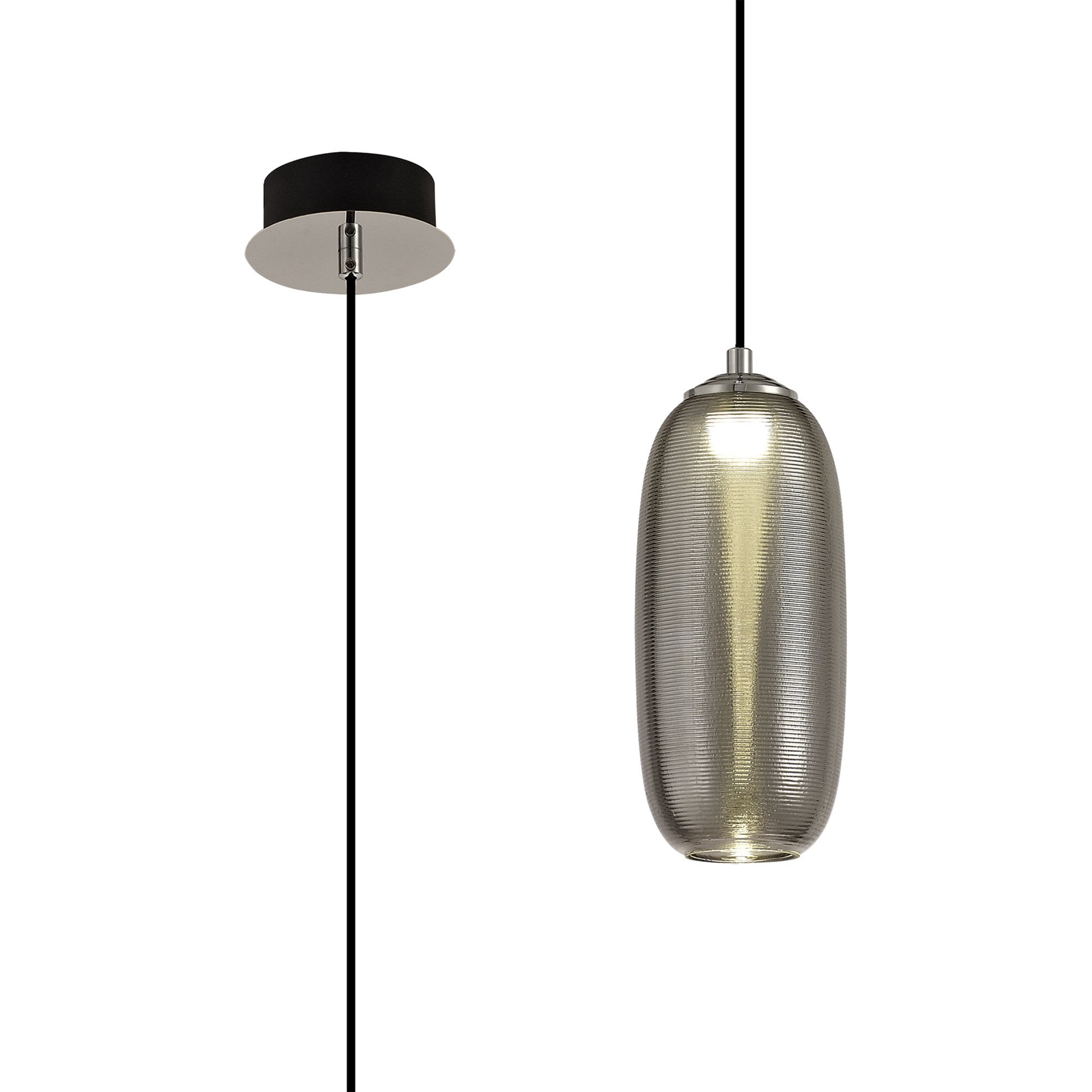 NL74349 Barter Pendant LED Smoked/Black