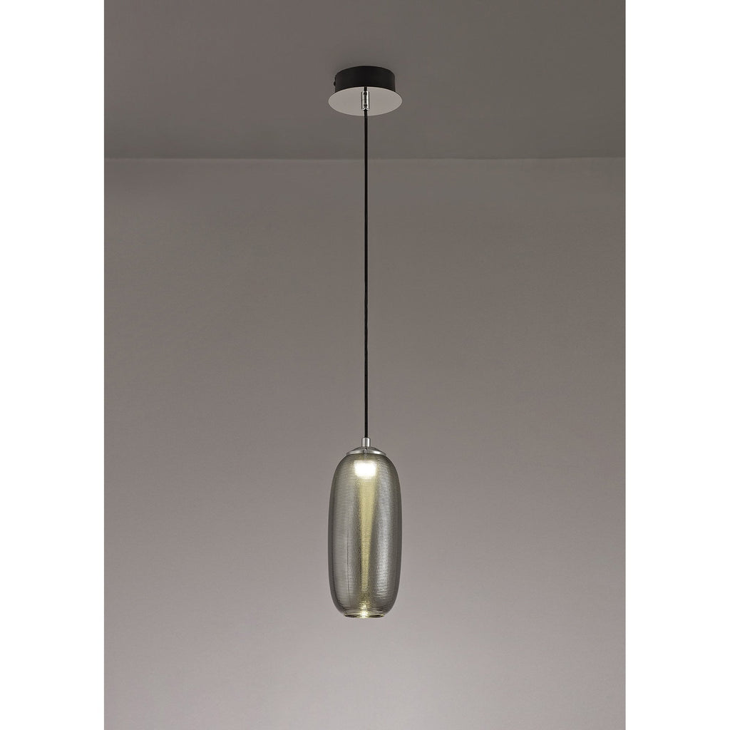 NL74349 Barter Pendant LED Smoked/Black